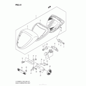 Схема вузла: Задній ліхтар (Стоп-сигнал) для Suzuki VL1500 Boulevard C90T BOSS