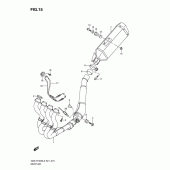Схема вузла: Вихлопна система для Suzuki GSX-R1000