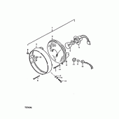 Схема узла: Фара (E2) для Suzuki TS250