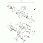 Схема узла: Водяной насос (Model x/y, model y p37/k2 p37) для Suzuki AN400 Burgman (EU analogue of SkyWave)