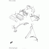 Схема вузла: Pillion Rider Handle (An650L5 E03) для Suzuki AN650 Burgman (EU analogue of SkyWave)