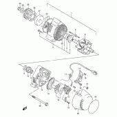 Схема вузла: Генератор для Suzuki GSF600 Bandit S