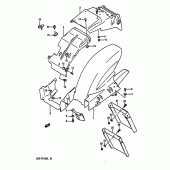Схема узла: Заднее крыло (Model l) для Suzuki GSX-R1100