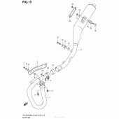 Схема узла: Выхлопная система для Suzuki DR-Z400 DR-Z400SM