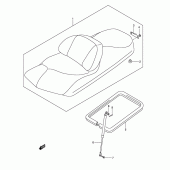 Схема вузла: Сидіння для Suzuki AN400 Burgman (EU analogue of SkyWave)