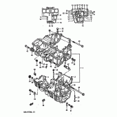 Схема узла: Картер двигателя для Suzuki GSX-R1100