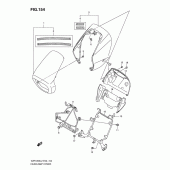 Схема узла: Накладка фары (Vzr1800zl2 e24) для Suzuki VZR1800 Intruder M1800R/ Boulevard M109R