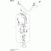 Схема вузла: Паливний насос для Suzuki AN400 Burgman (EU analogue of SkyWave)