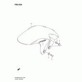 Схема узла: Переднее крыло (Model l0) для Suzuki SFV650 Gladius