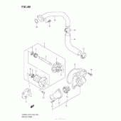 Схема узла: Водяной насос для Suzuki VZ800 Boulevard M50