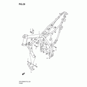 Схема узла: Рама для Suzuki DR125
