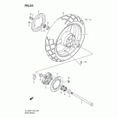 Схема вузла: Заднє колесо Suzuki DL1000 V-Strom