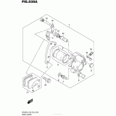 Схема узла: Передний тормозной суппорт для Suzuki DR200 DR200S