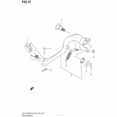 Схема узла: Задний тормоз для Suzuki DR-Z400 DR-Z400SM