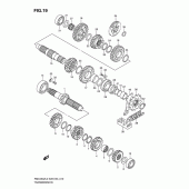 Схема узла: Трансмиссия для Suzuki RMX450