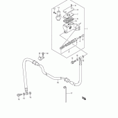 Схема вузла: Головний циліндр зчеплення (Gsf1200k1/k2/k3/k4/zk4/k5/zk5) для Suzuki GSF1200 Bandit