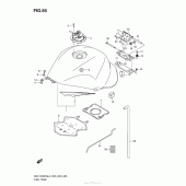 Схема узла: Топливный бак (Gsx1300Ral3 E33) для Suzuki GSX1300 Hayabusa