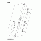 Схема узла: Передняя вилка для Suzuki UH125 Burgman