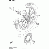 Схема вузла: Переднє колесо Suzuki DR-Z400 DR-Z400S