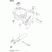 Схема вузла: Паливний бак (Dr-Z400Sl3 E03) для Suzuki DR-Z400 DR-Z400S