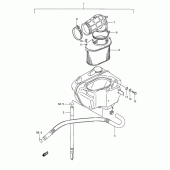 Схема узла: Воздушный фильтр (Rear) для Suzuki VS800 Intruder 800