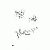 Схема вузла: Підніжка & Підставка для Suzuki RM100