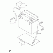 Схема вузла: Акумулятори для Suzuki XF650 Freewind