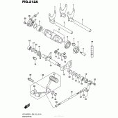 Схема вузла: Копірний вал & Вилки & Вал перемикання для Suzuki VZR1800 Boulevard M109R BOSS
