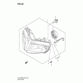 Схема узла: Фара (Sv1000 s/s1/s2) для Suzuki SV1000