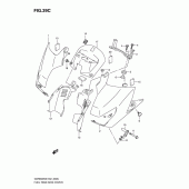 Схема вузла: Накладка паливного бака (Model l0) для Suzuki GSR600