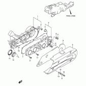 Схема узла: Корпус редуктора (An650ak4/ak5) для Suzuki AN650 Burgman (EU analogue of SkyWave)