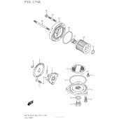 Схема узла: Масляный насос для Suzuki DR-Z125 DR-Z125