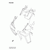 Схема вузла: Верхня накладка рами (Vzr1800l0/ufl0) для Suzuki VZR1800 Intruder M1800R/ Boulevard M109R