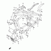 Схема узла: Рама для Suzuki VL1500 Intruder LC