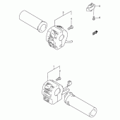 Схема вузла: Пульт керування рульовим (Model s/t/v) для Suzuki VS800 Intruder 800