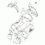 Схема вузла: Приладова панель (Model k5) для Suzuki AN650 Burgman (EU analogue of SkyWave)