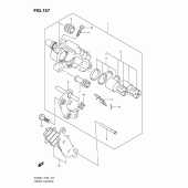 Схема вузла: Передній гальмівний супорт для Suzuki VL800 Intruder C800C/Boulevard C50C