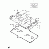 Схема узла: Клапанная крышка для Suzuki GSX750 Katana
