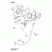 Схема вузла: Спідометр та Тахометр (Model k3) для Suzuki GS500