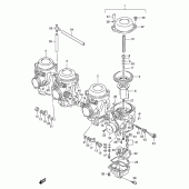 Схема вузла: Карбюратор (Model p/r) для Suzuki GSX-R1100