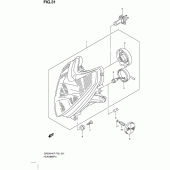 Схема вузла: Фара (Gs500fh p24) для Suzuki GS500