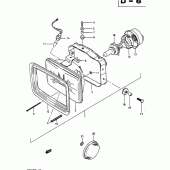 Схема узла: Фара для Suzuki DR650 DR650R