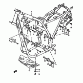 Схема вузла: Рама для Suzuki DR650 DR650R