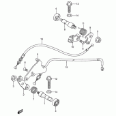 Схема вузла: Декомпресор для Suzuki VS1400 Intruder 1400