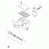 Схема вузла: Передній гальмівний циліндр Suzuki VS800 Intruder 800