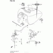 Схема узла: Топливный бак (Vl1500L4 E03) для Suzuki VL1500 Boulevard C90 B.O.S.S