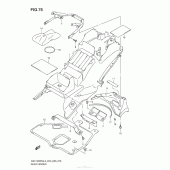 Схема вузла: Rear Fender (Gsx1300Ral3 E28) для Suzuki GSX1300 Hayabusa
