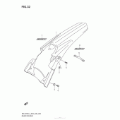 Схема вузла: Заднє крило для Suzuki RM-Z250