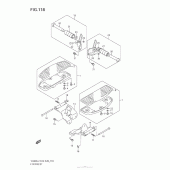 Схема узла: Подножки для Suzuki VZ800 Boulevard M50