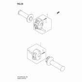 Схема узла: Пульт управления рулевой для Suzuki DR-Z250
